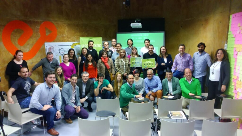 Foto de grupo en el Greenweekend Oviedo